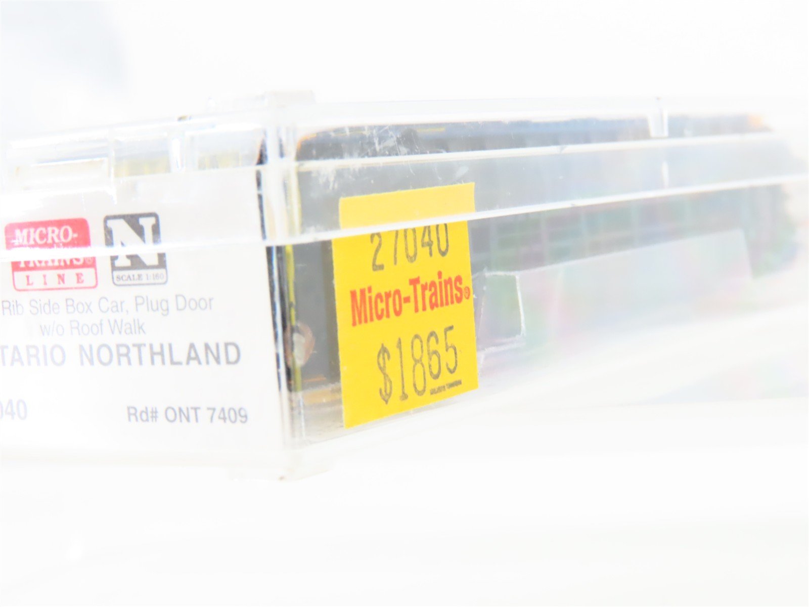N Scale Micro-Trains MTL 27040 ONT Ontario Northland 50' Ribside Boxcar #7409