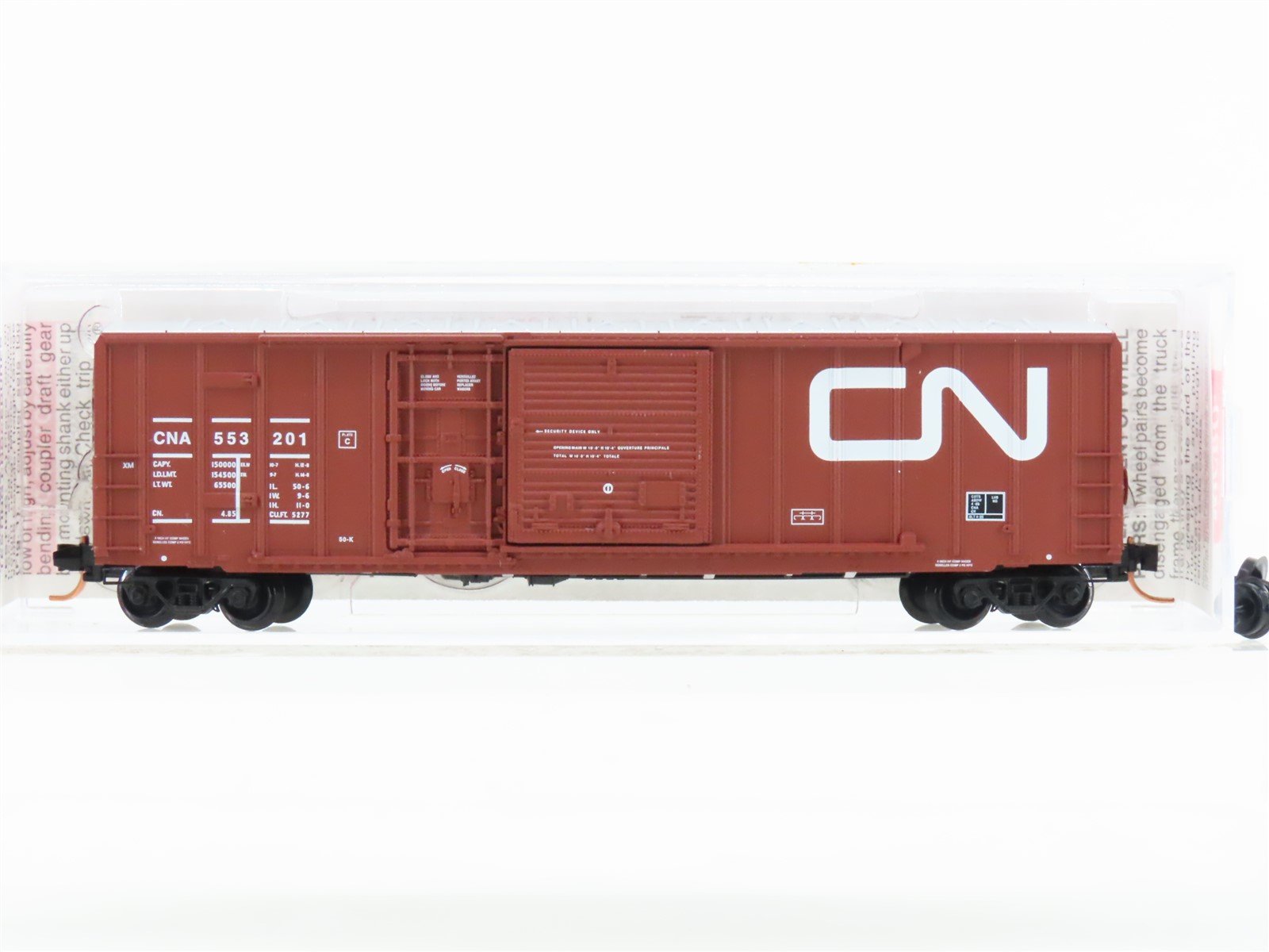 N Scale Micro-Trains MTL 02600030 CN Canadian National 50' Boxcar #553201