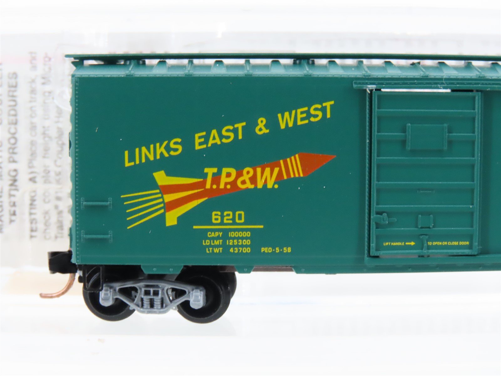 N Scale Micro-Trains MTL 20120 TPW Toledo Peoria & Western 40' Boxcar #620