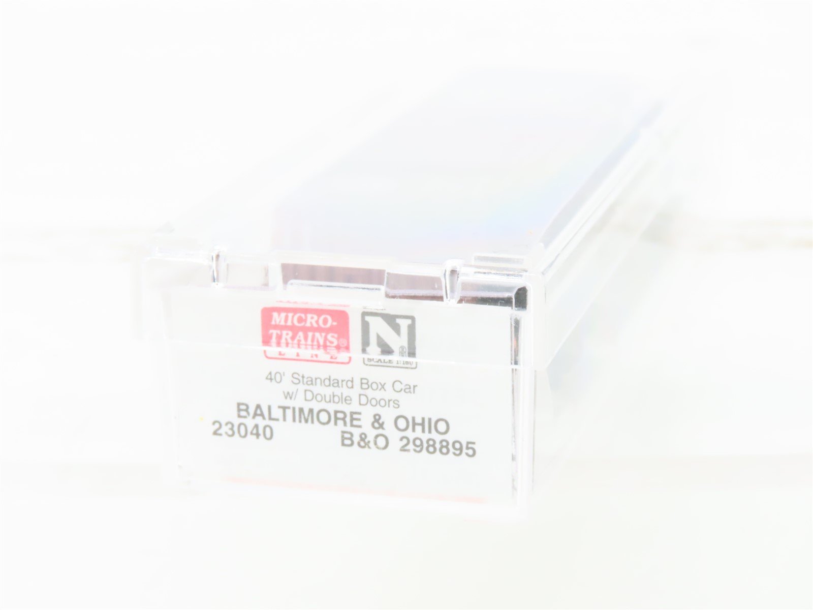 N Scale Micro-Trains MTL 23040 B&O Baltimore & Ohio 40' Standard Boxcar #298895