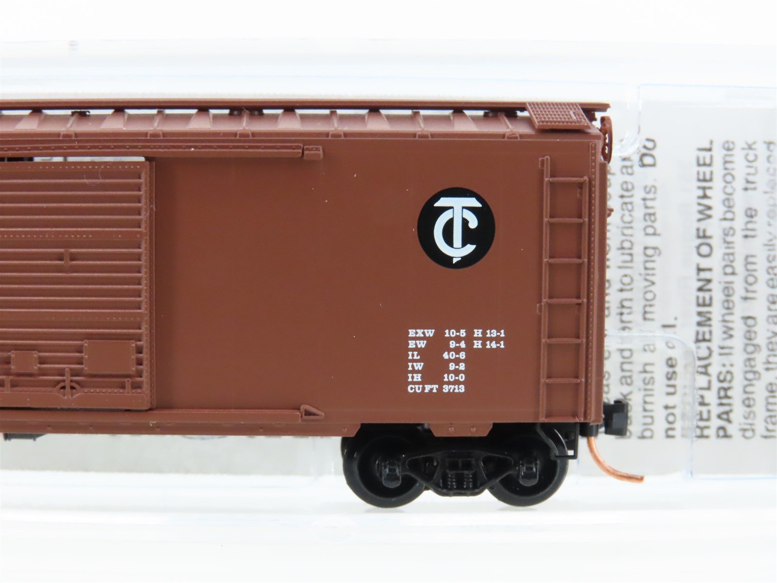 N Scale Micro-Trains MTL 20720 TC Tennessee Central 40' Standard Boxcar #7962