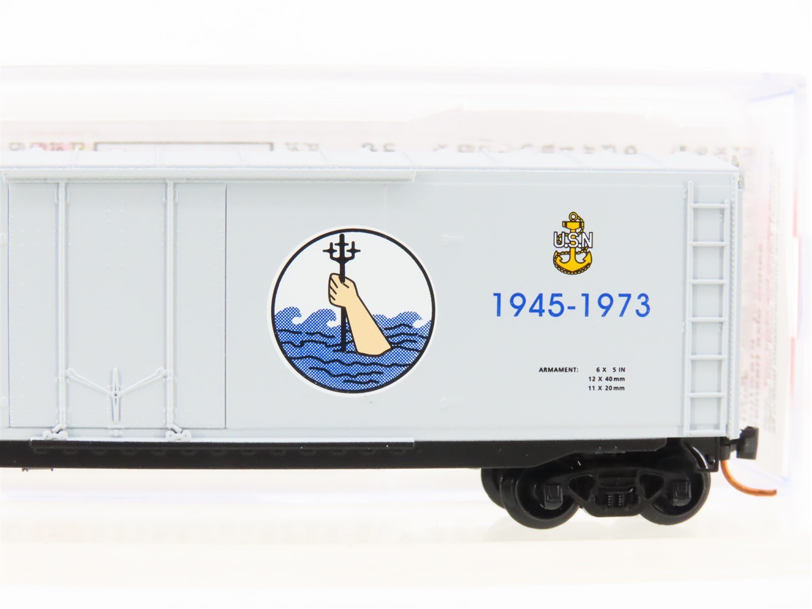 N Micro-Trains MTL 03800404 USS J.P Kennedy Jr Navy Series #4 50' Boxcar #DD850