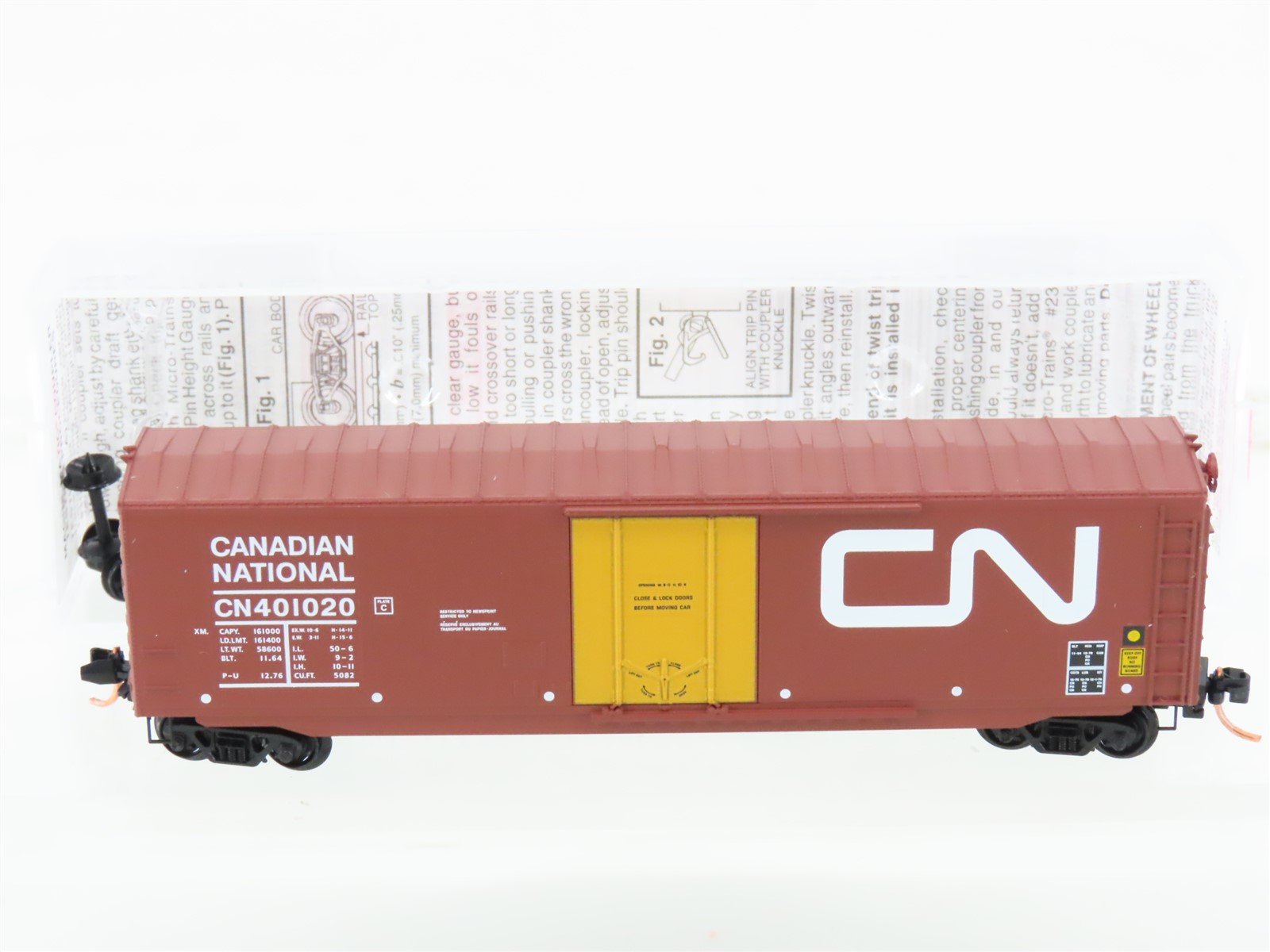 N Scale Micro-Trains MTL 38310 CN Canadian National 50' Standard Boxcar #401020