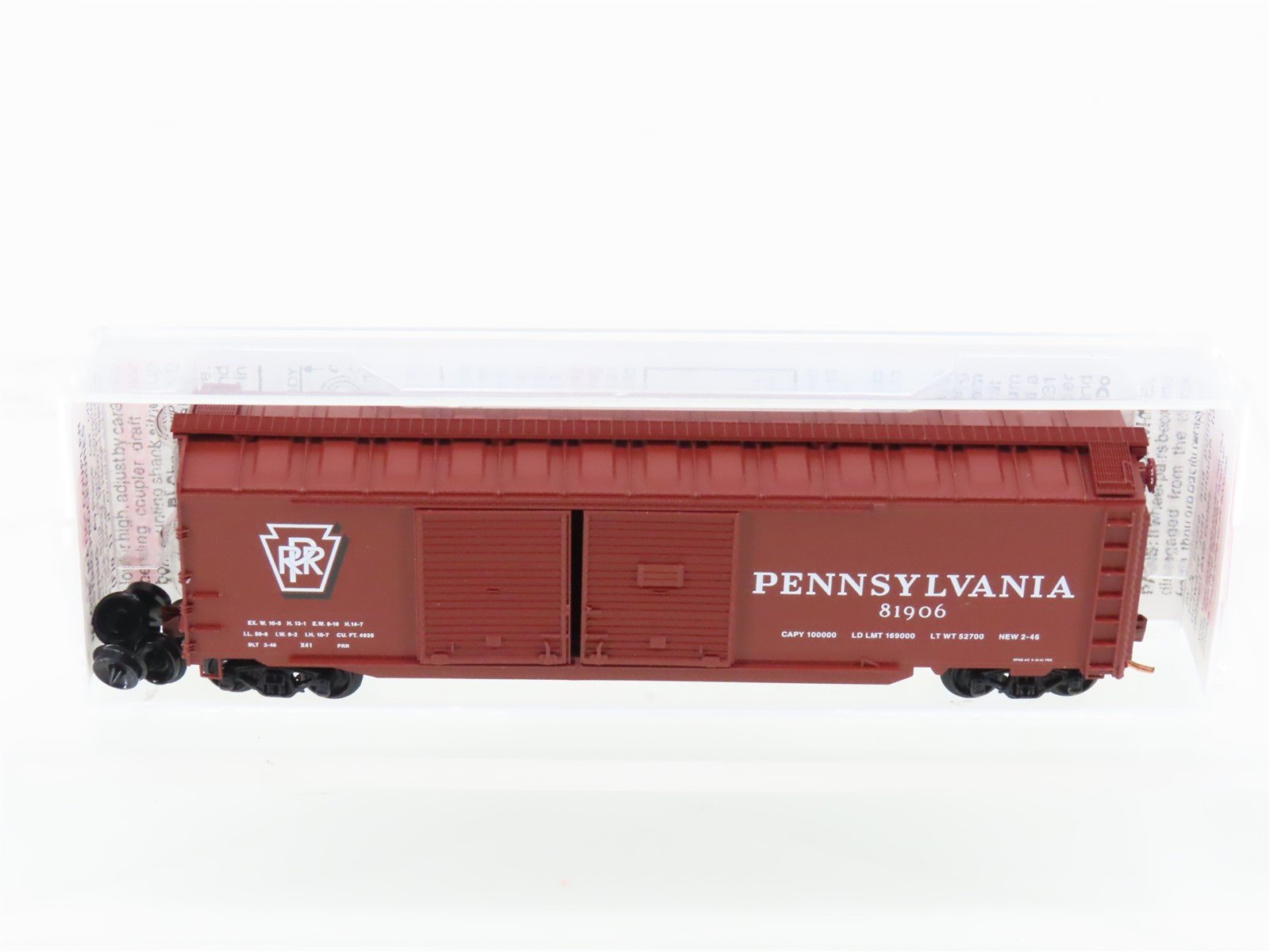 N Scale Micro-Trains MTL 78010 PRR Pennsylvania 50' Auto Boxcar #81906