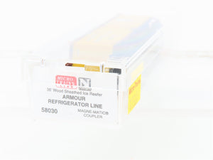 N Scale Micro-Trains MTL 58030 Armour Refrigerator Line 36' Wood Reefer #7306