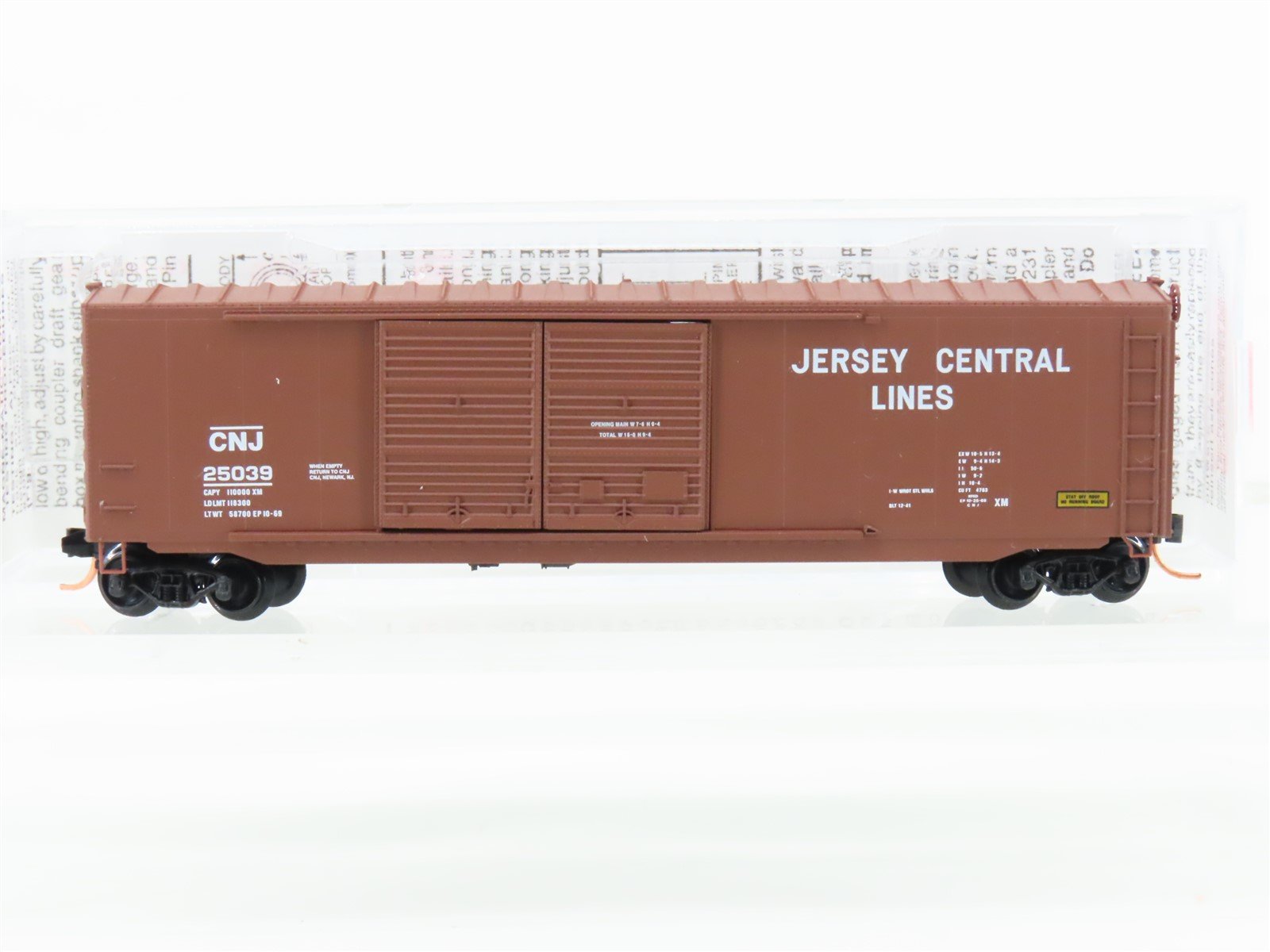 N Micro-Trains MTL 37040 CNJ Central Jersey Lines 50' Standard Boxcar #25039