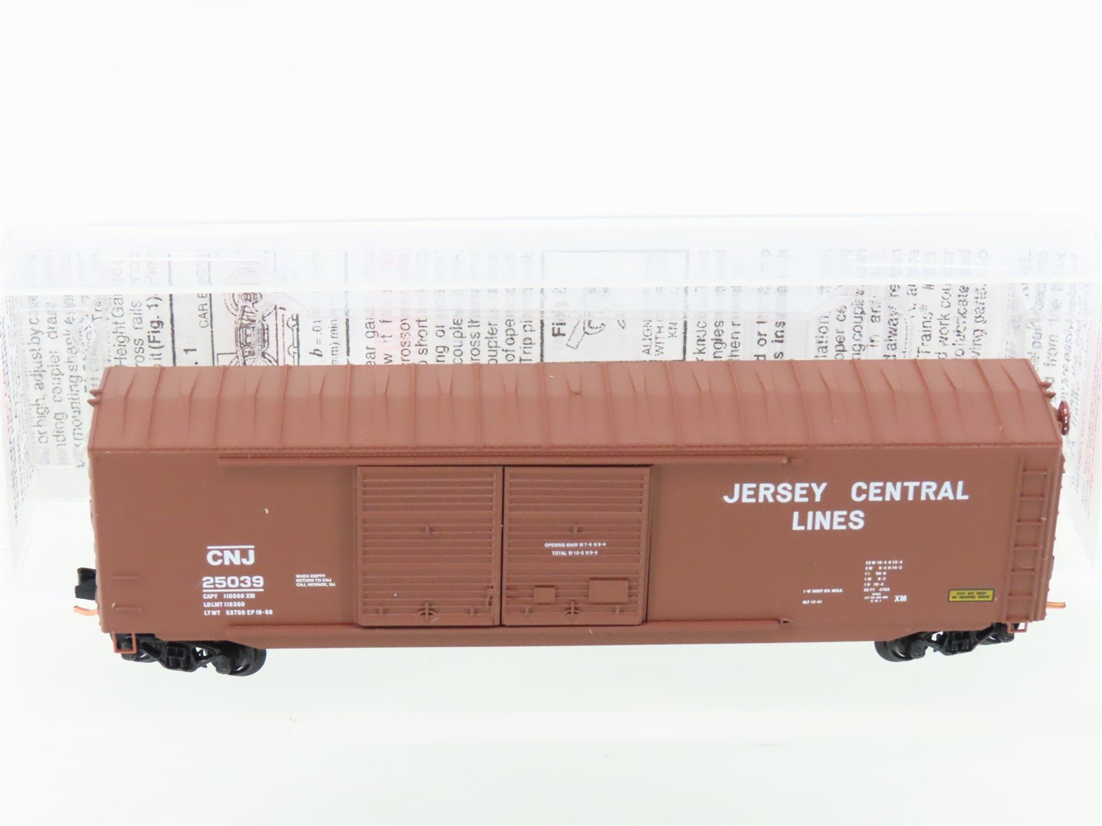 N Micro-Trains MTL 37040 CNJ Central Jersey Lines 50' Standard Boxcar #25039