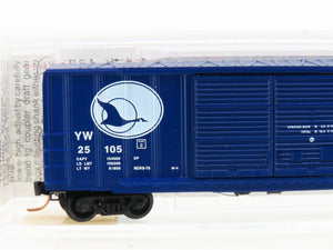 N Micro-Trains MTL 30020 YW Yreka Western 50' Rib Side Boxcar #25105