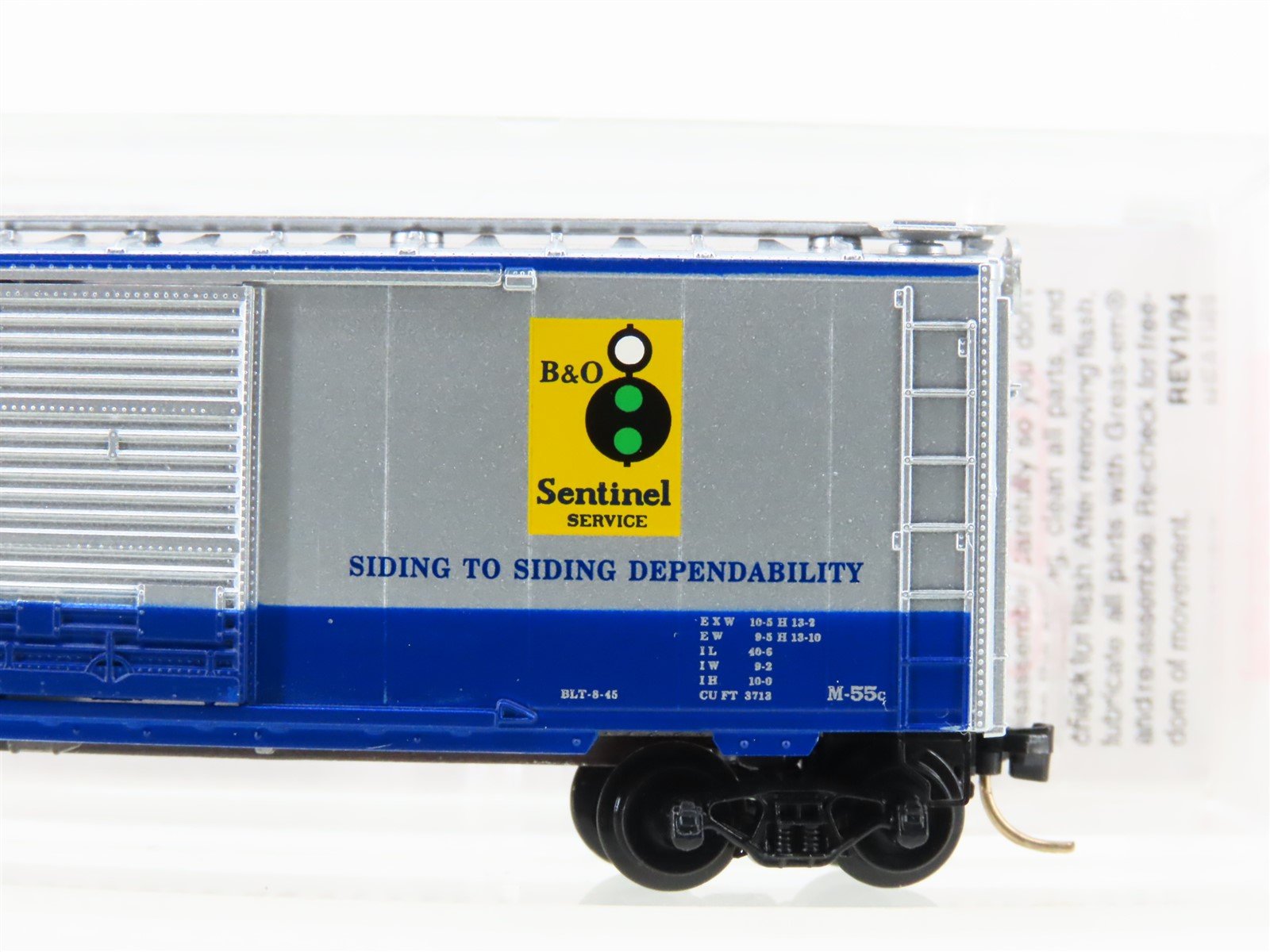 N Scale Micro-Trains MTL 20256 B&O Baltimore & Ohio 40' Standard Boxcar #466032