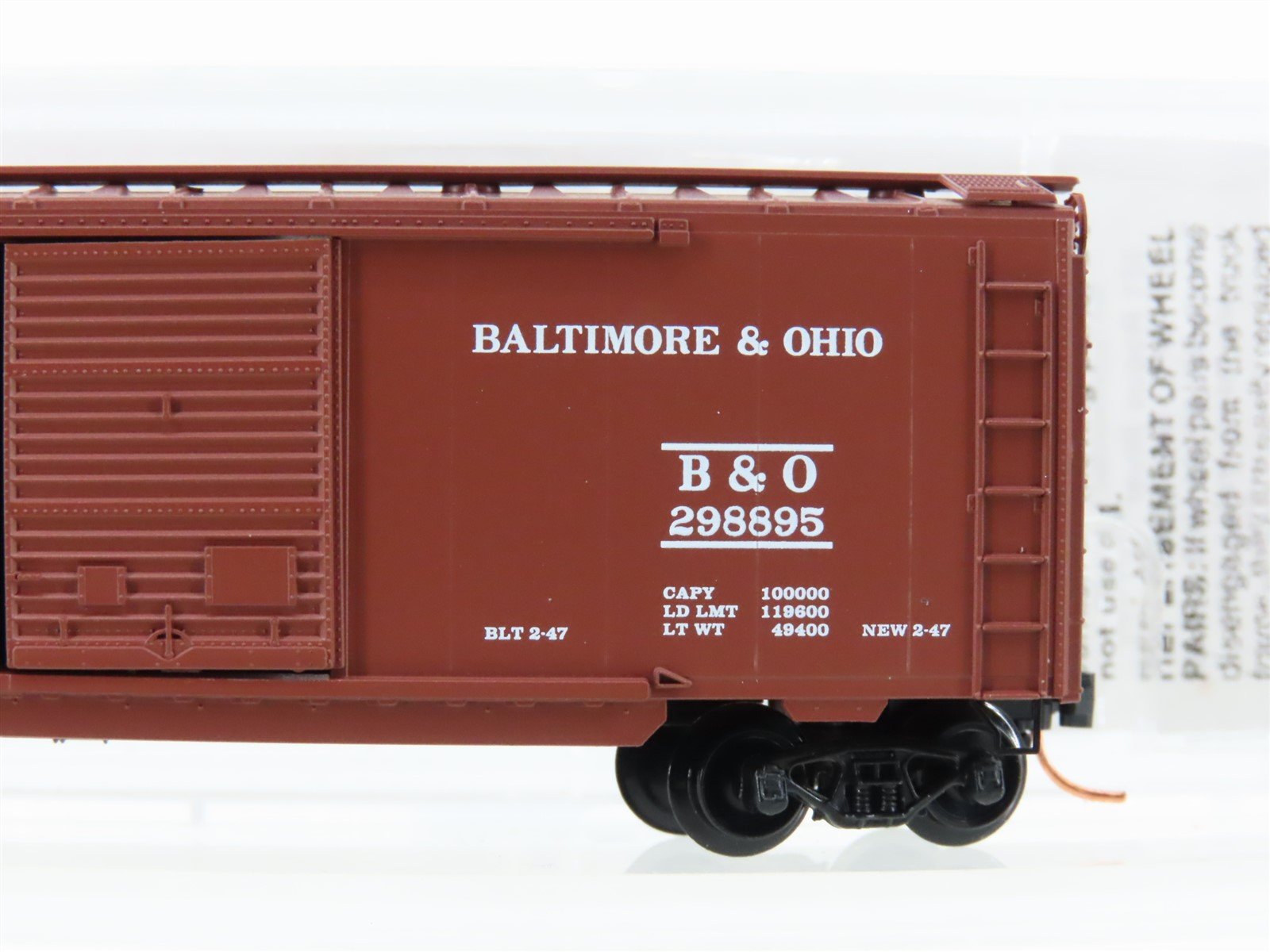 N Scale Micro-Trains MTL 20256 B&O Baltimore & Ohio 40' Standard Boxcar #466032