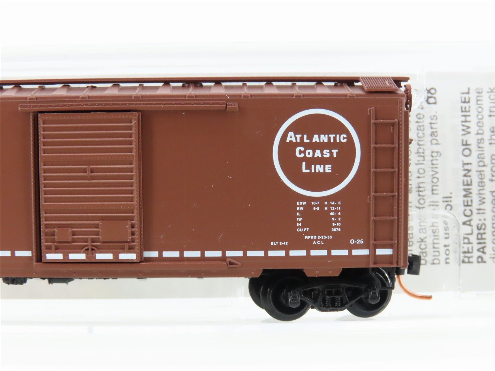 N Micro-Trains MTL 20636 ACL Atlantic Coast Line 40' Standard Boxcar #21003