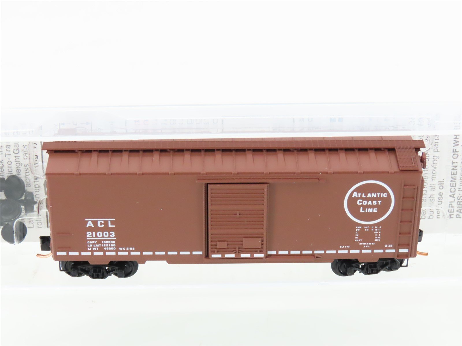 N Micro-Trains MTL 20636 ACL Atlantic Coast Line 40' Standard Boxcar #21003