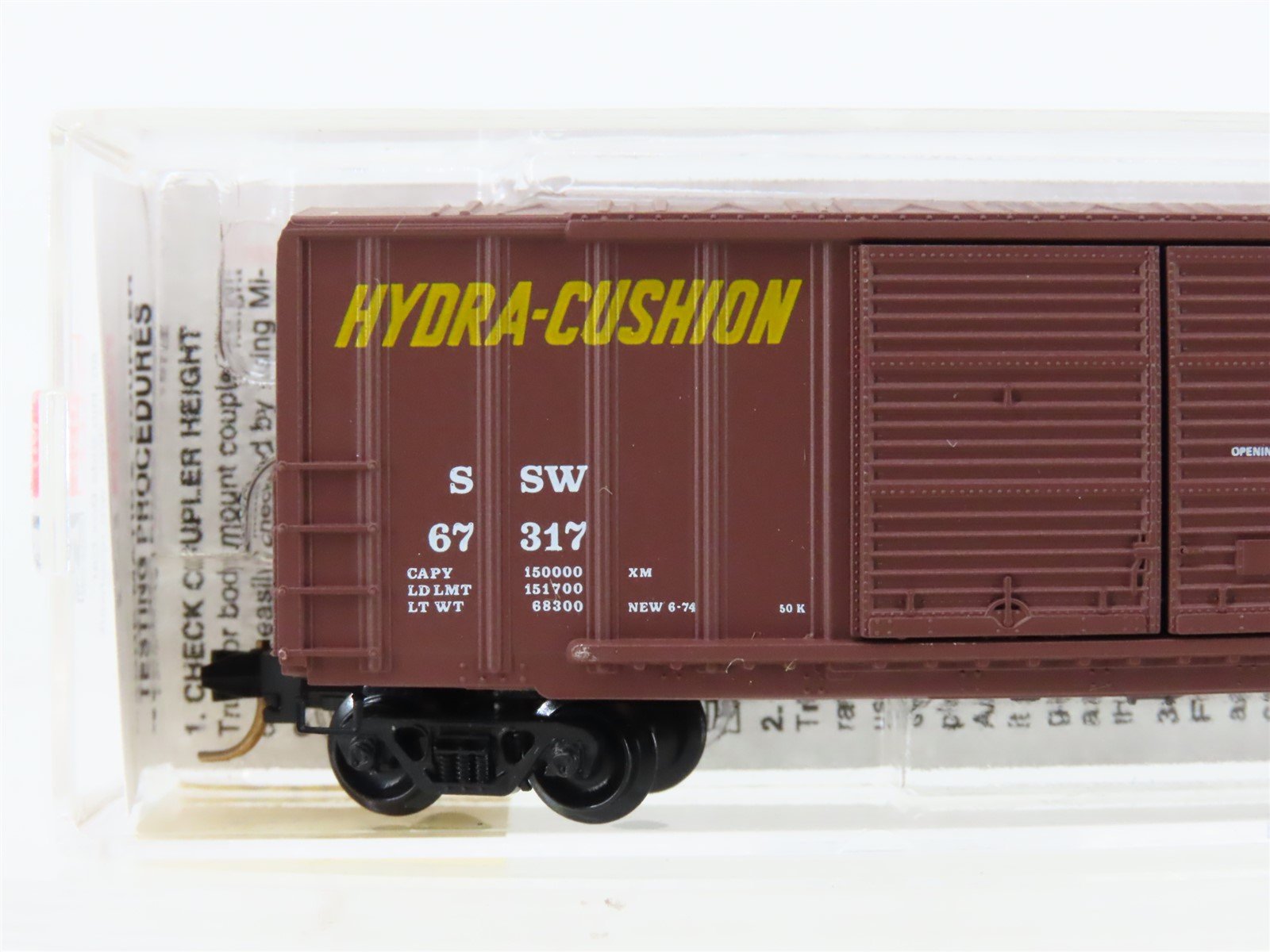 N Scale Micro-Trains MTL 30060 SSW Cotton Belt 50' Rib Side Boxcar #67317
