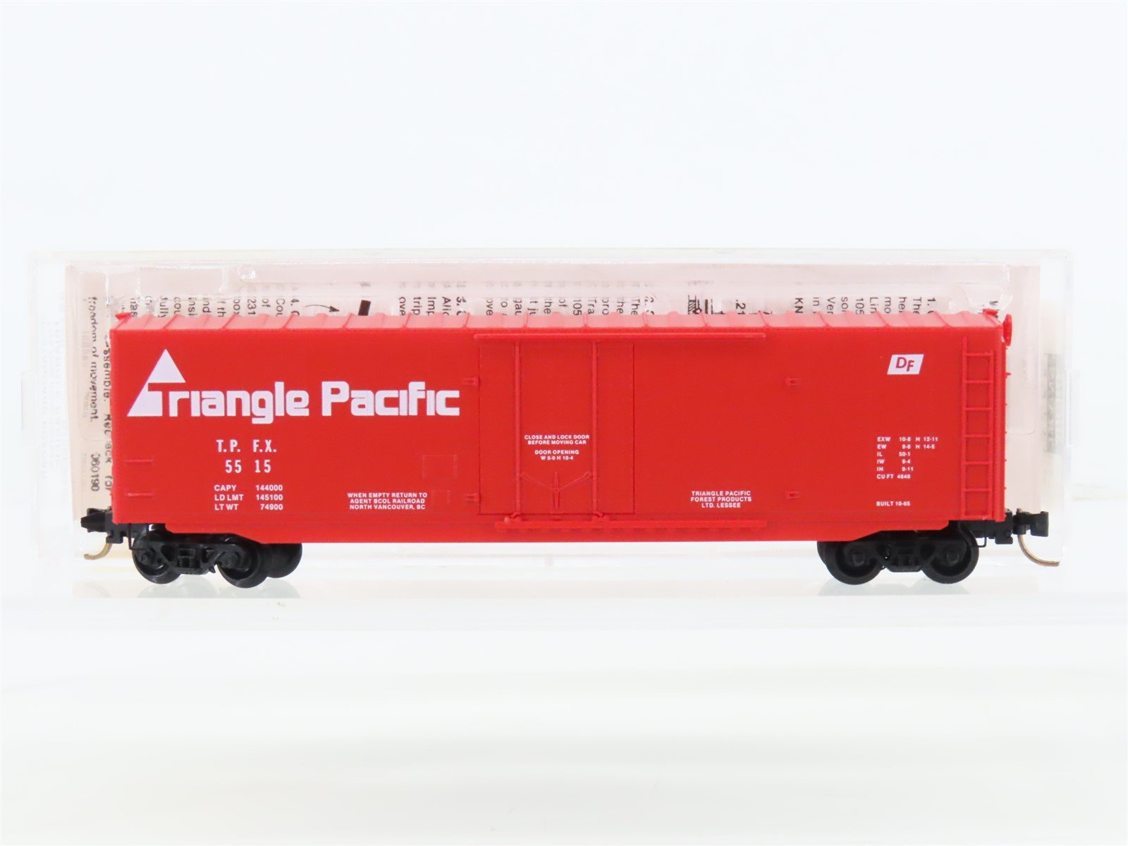 N Scale Micro-Trains MTL 38130 TPFX Triangle Pacific 50' Standard Boxcar #5515