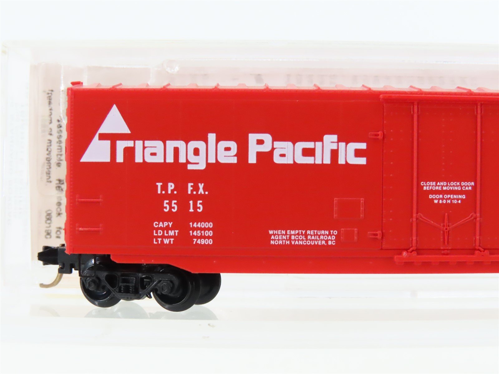 N Scale Micro-Trains MTL 38130 TPFX Triangle Pacific 50' Standard Boxcar #5515