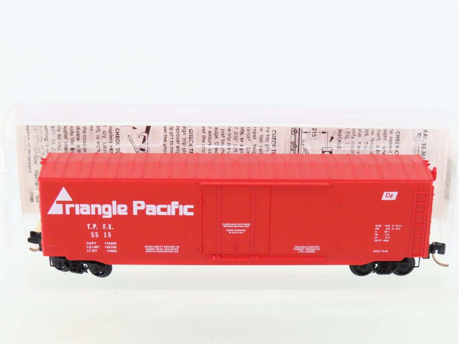 N Scale Micro-Trains MTL 38130 TPFX Triangle Pacific 50' Standard Boxcar #5515