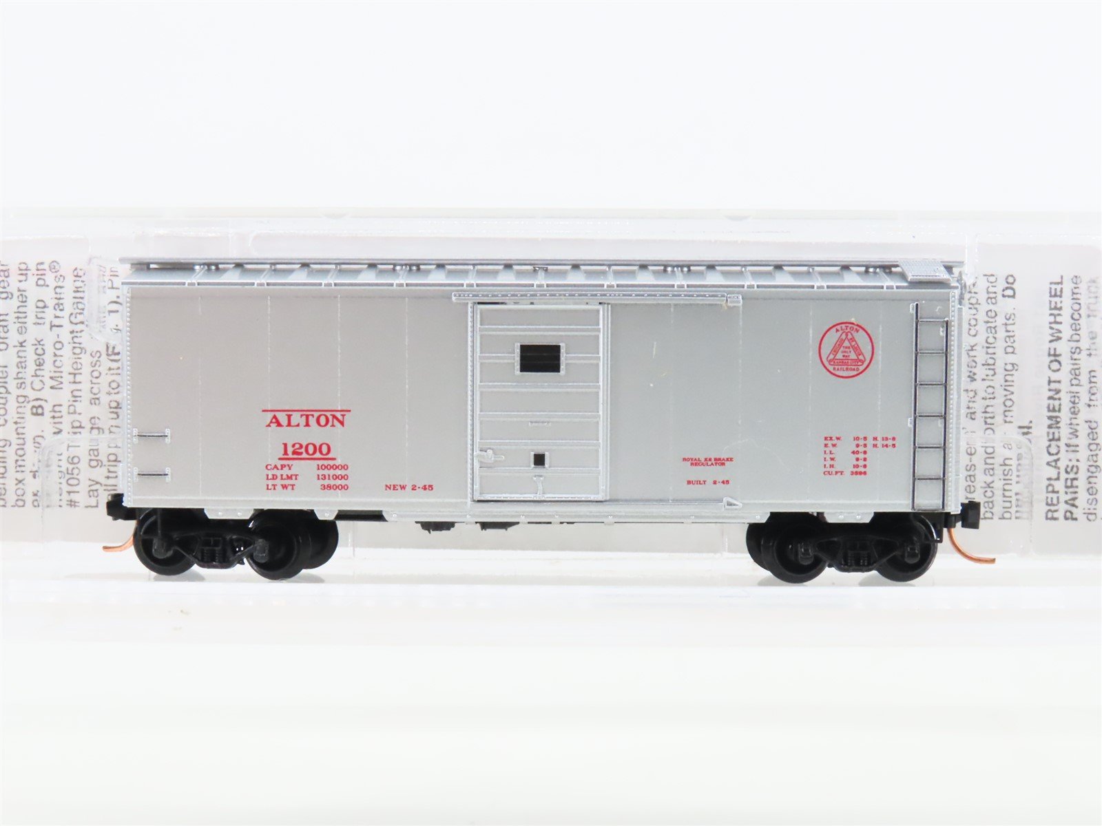N Scale Micro-Trains MTL 20586 C&A Alton 40' Standard Boxcar #1200