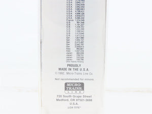 N Scale Micro-Trains MTL 20450 WIF West India Fruit 40' Standard Boxcar #1200