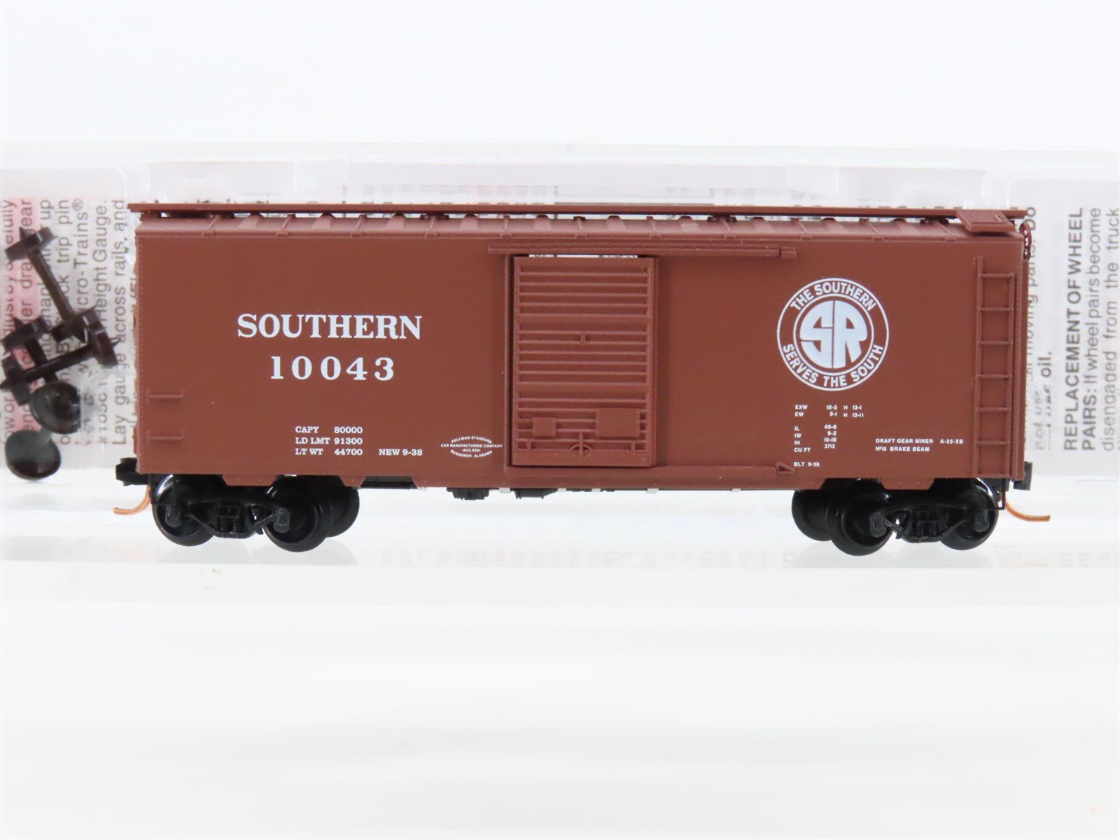 N Scale Micro-Trains MTL 02000530 Southern Railway 40' Standard Boxcar #10043