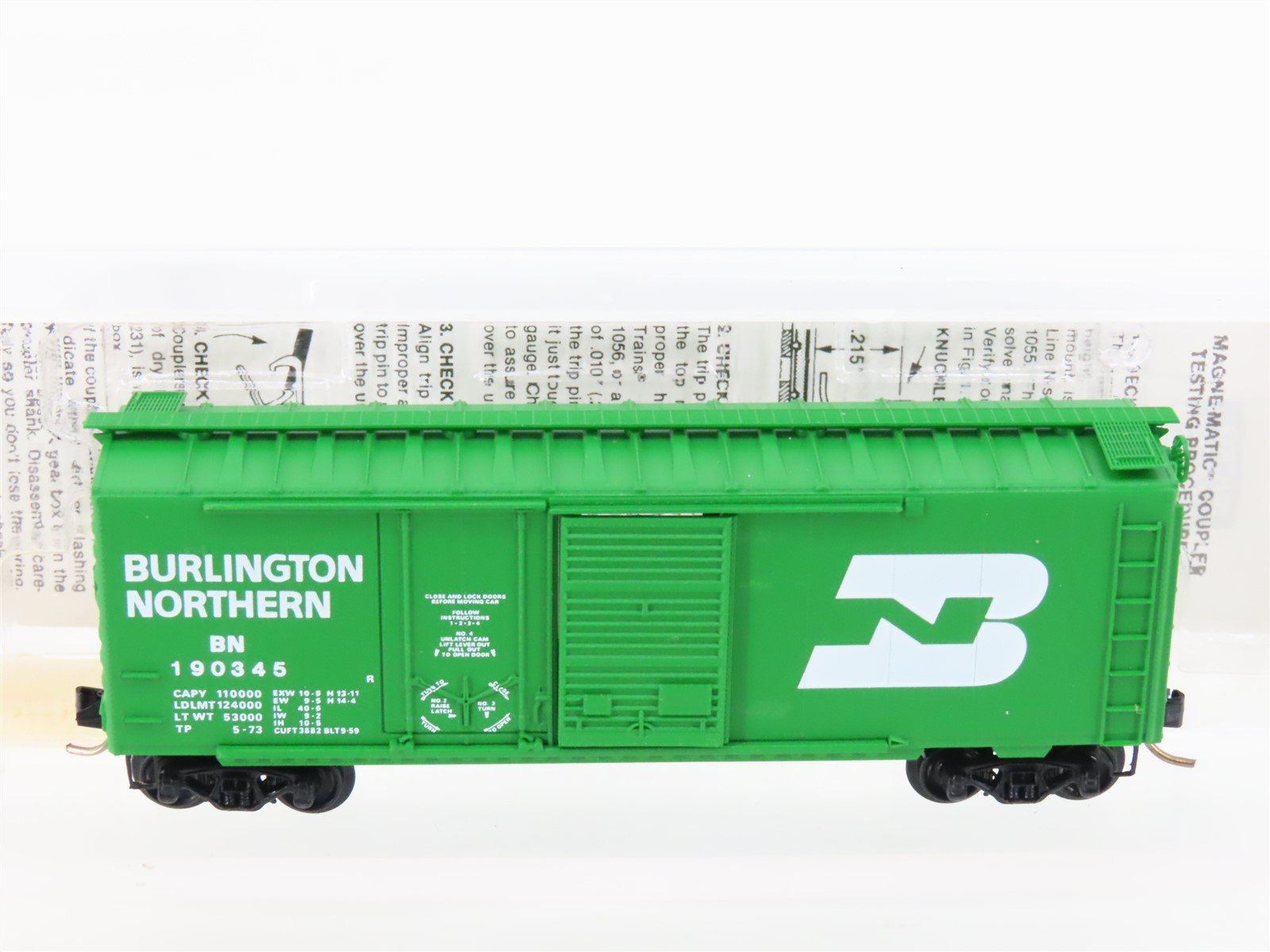 N Scale Micro-Trains 22010 BN Burlington Northern 40' Standard Boxcar #190345