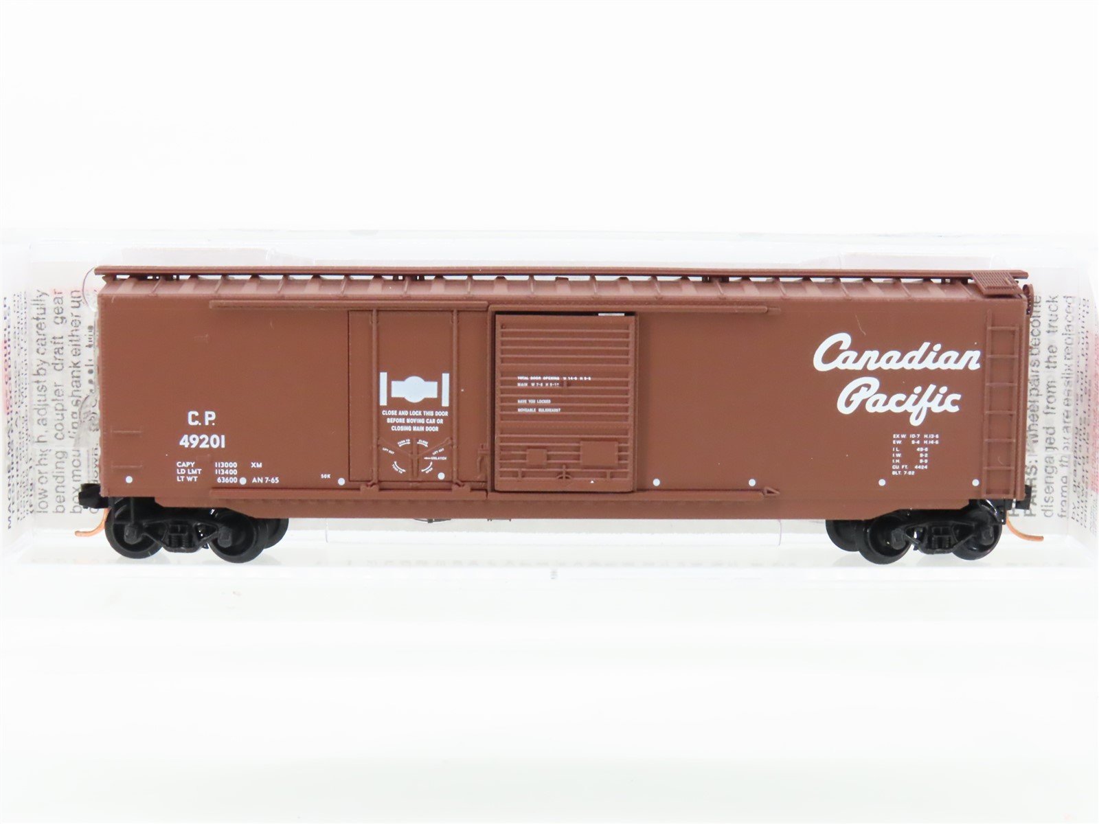 N Scale Micro-Trains 33140 CP Canadian Pacific 50' Standard Boxcar #49201
