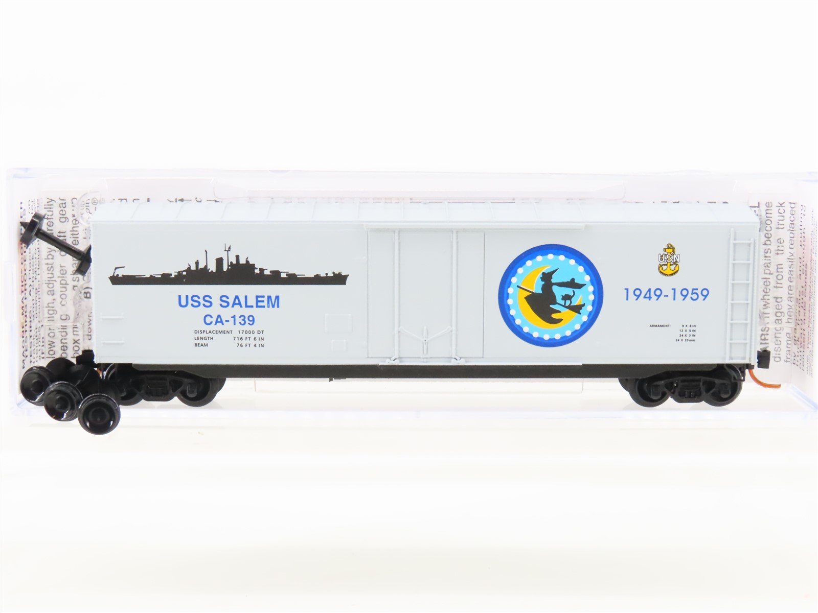 N Micro-Trains MTL 03800405 USS Hornet Navy Series #5 50' Boxcar #CV-139