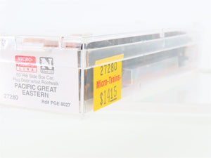 N Scale Micro-Trains 27280 PGE Pacific Great Eastern 50' Rib Side Boxcar #8027