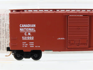 N Scale Micro-Trains 20206 CN Canadian National 40' Standard Boxcar #521992