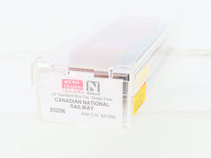 N Scale Micro-Trains 20206 CN Canadian National 40' Standard Boxcar #521992