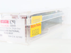 N Scale Micro-Trains 20206 CN Canadian National 40' Standard Boxcar #521992