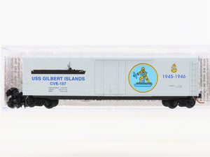N Micro-Trains MTL 03800406 USS Gilbert Island Navy Series #6 50' Boxcar #CV-107