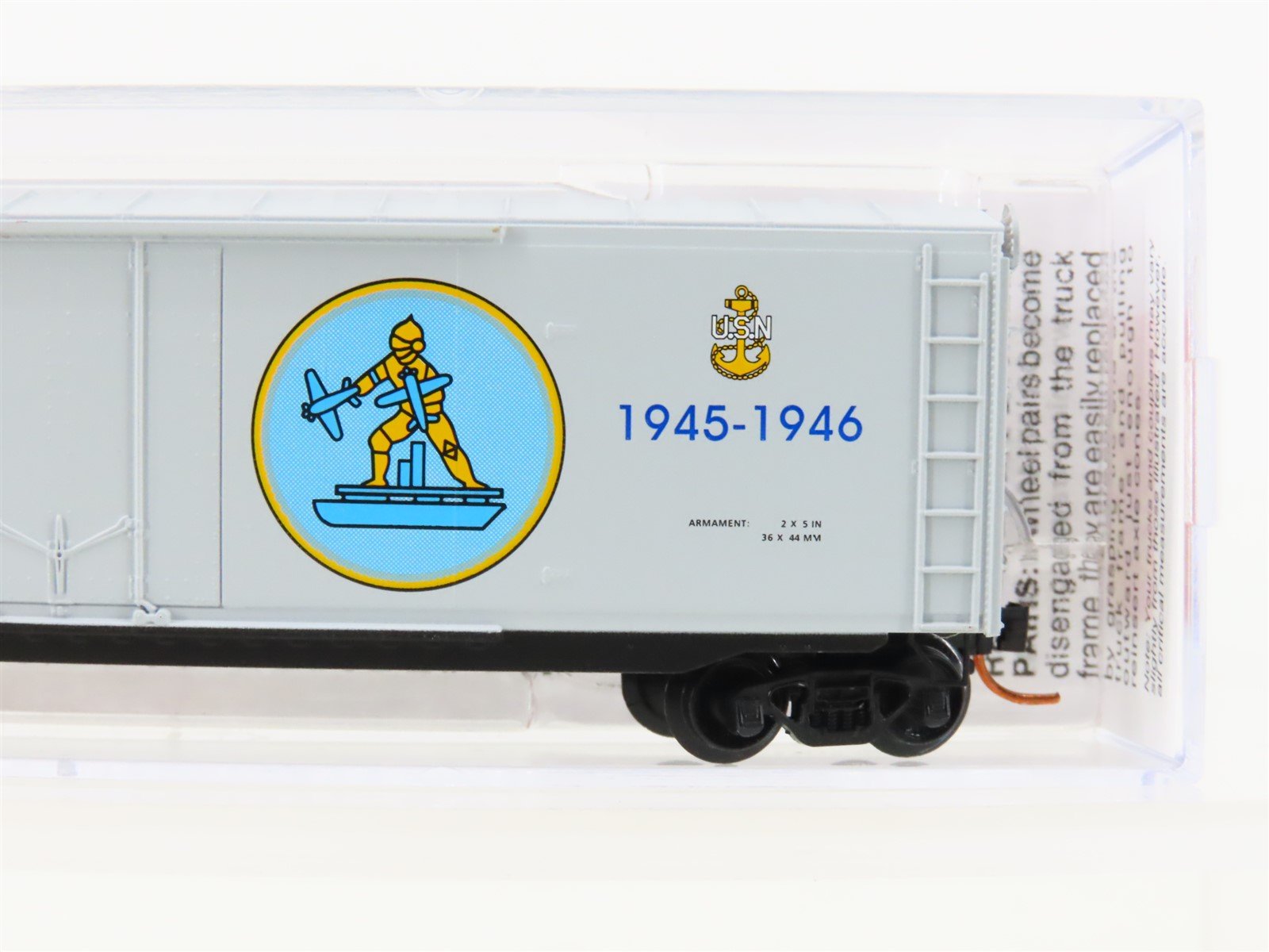 N Micro-Trains MTL 03800406 USS Gilbert Island Navy Series #6 50' Boxcar #CV-107
