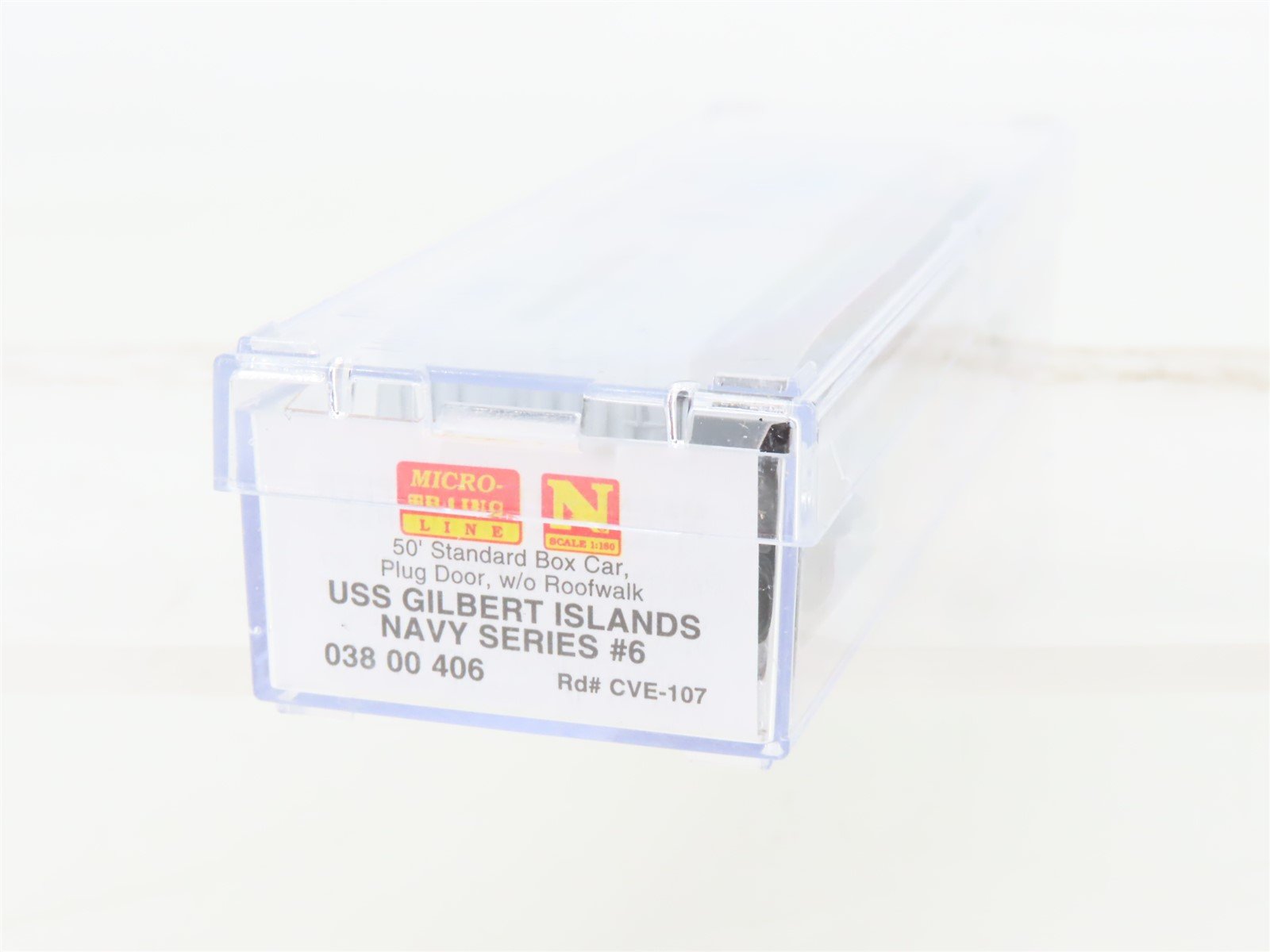 N Micro-Trains MTL 03800406 USS Gilbert Island Navy Series #6 50' Boxcar #CV-107