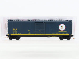 N Scale Micro-Trains 03100076 C&O Chesapeake & Ohio 50' Standard Boxcar #21494