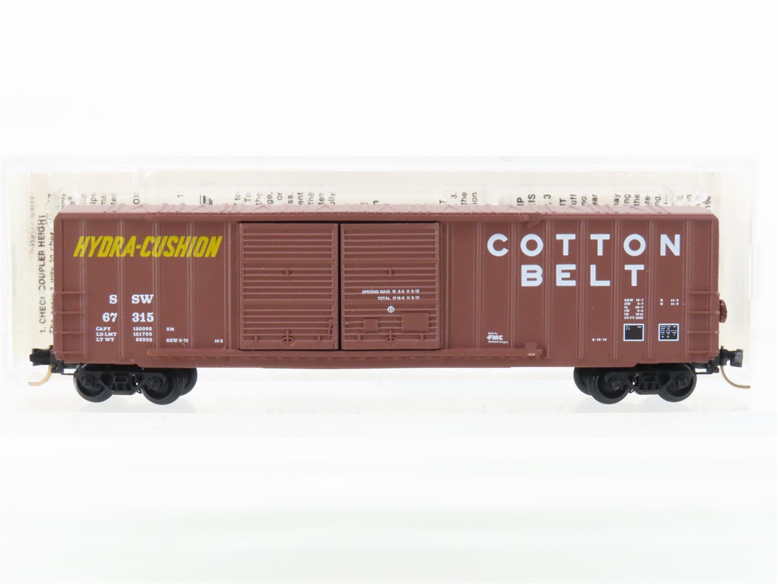 N Scale Micro-Trains 30060 SSW Cotton Belt 50' Standard Boxcar #67315