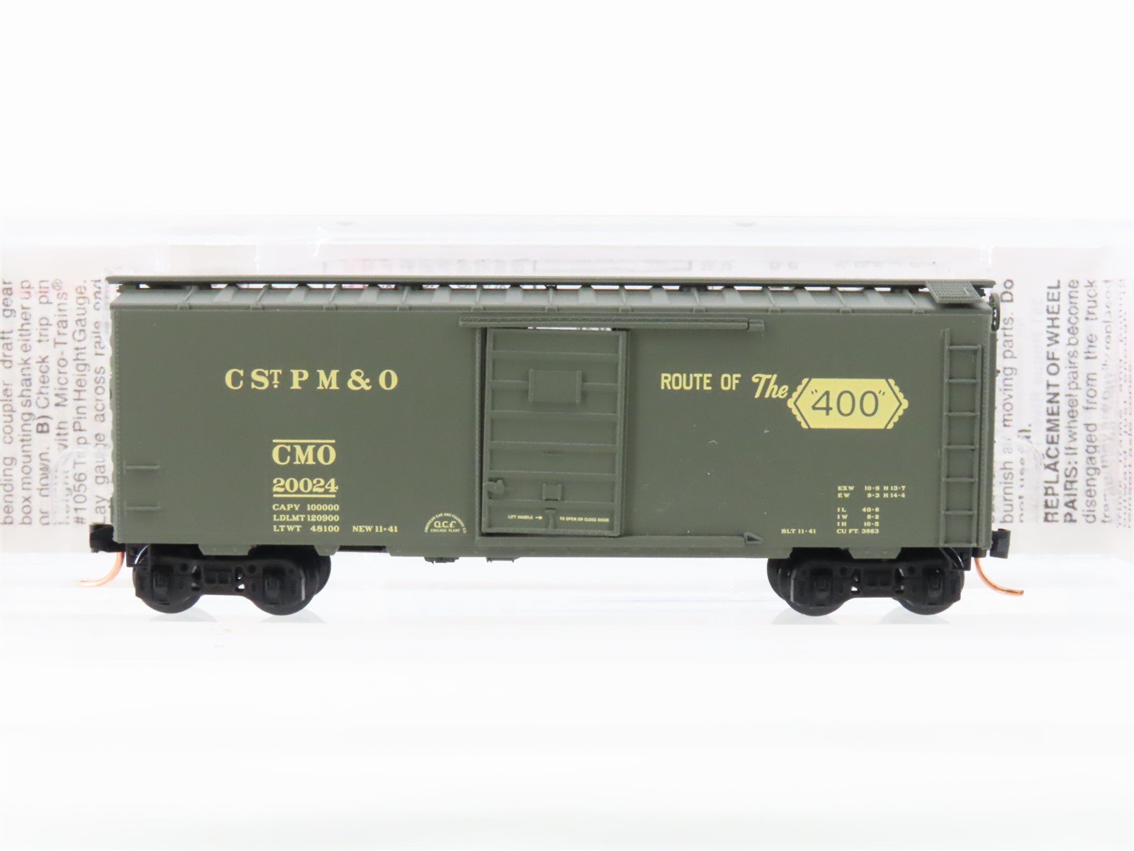N Scale Micro-Trains 20596 CMO Railway 