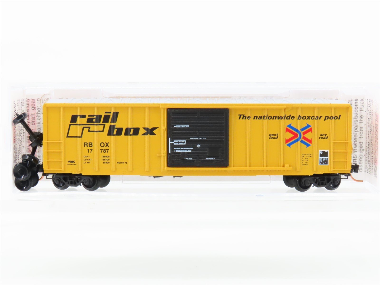 N Scale Micro-Trains 25010 RBOX Railbox 50' Ribside Boxcar #17787