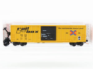 N Scale Micro-Trains 25010 RBOX Railbox 50' Ribside Boxcar #17787