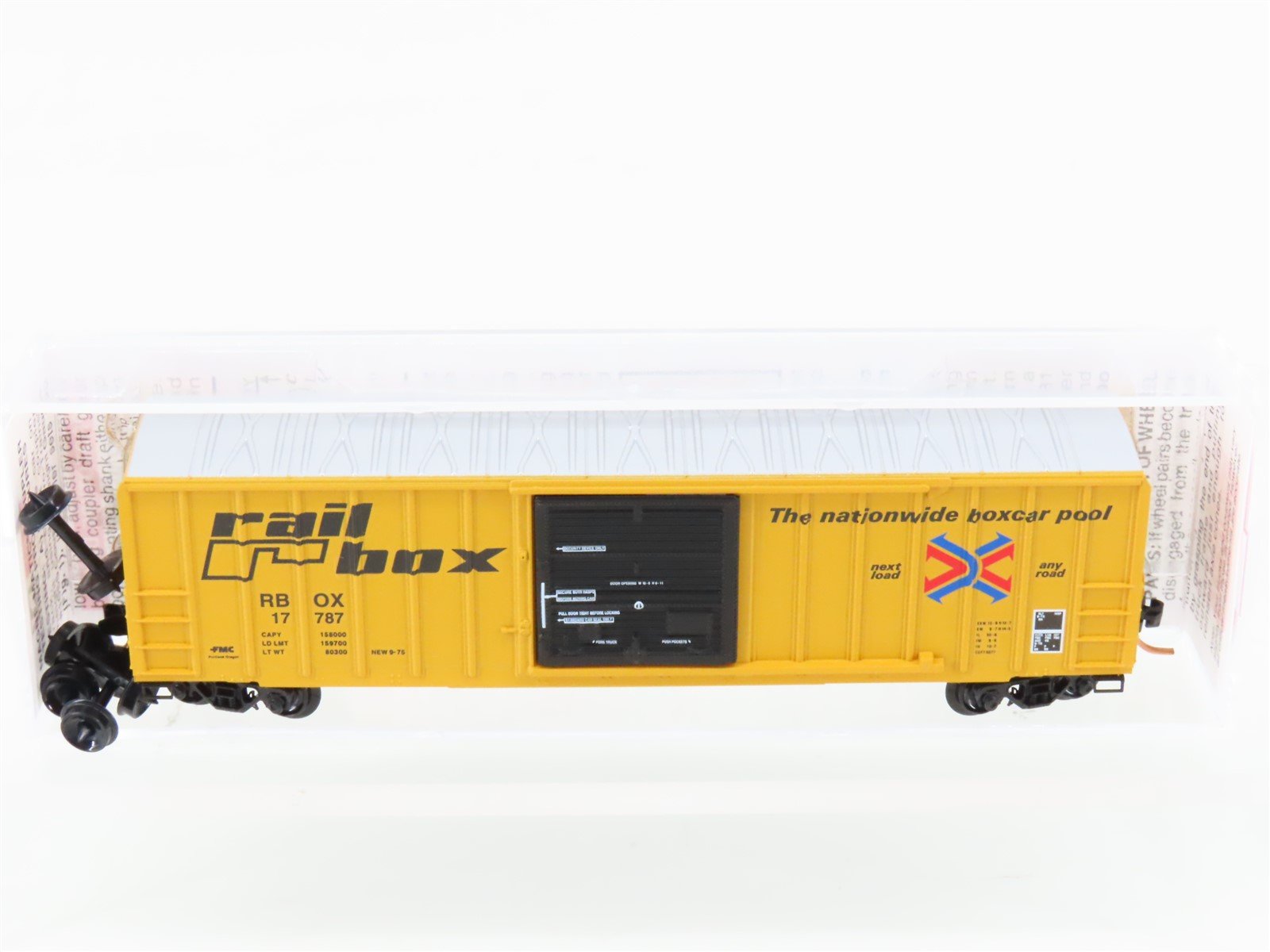 N Scale Micro-Trains 25010 RBOX Railbox 50' Ribside Boxcar #17787