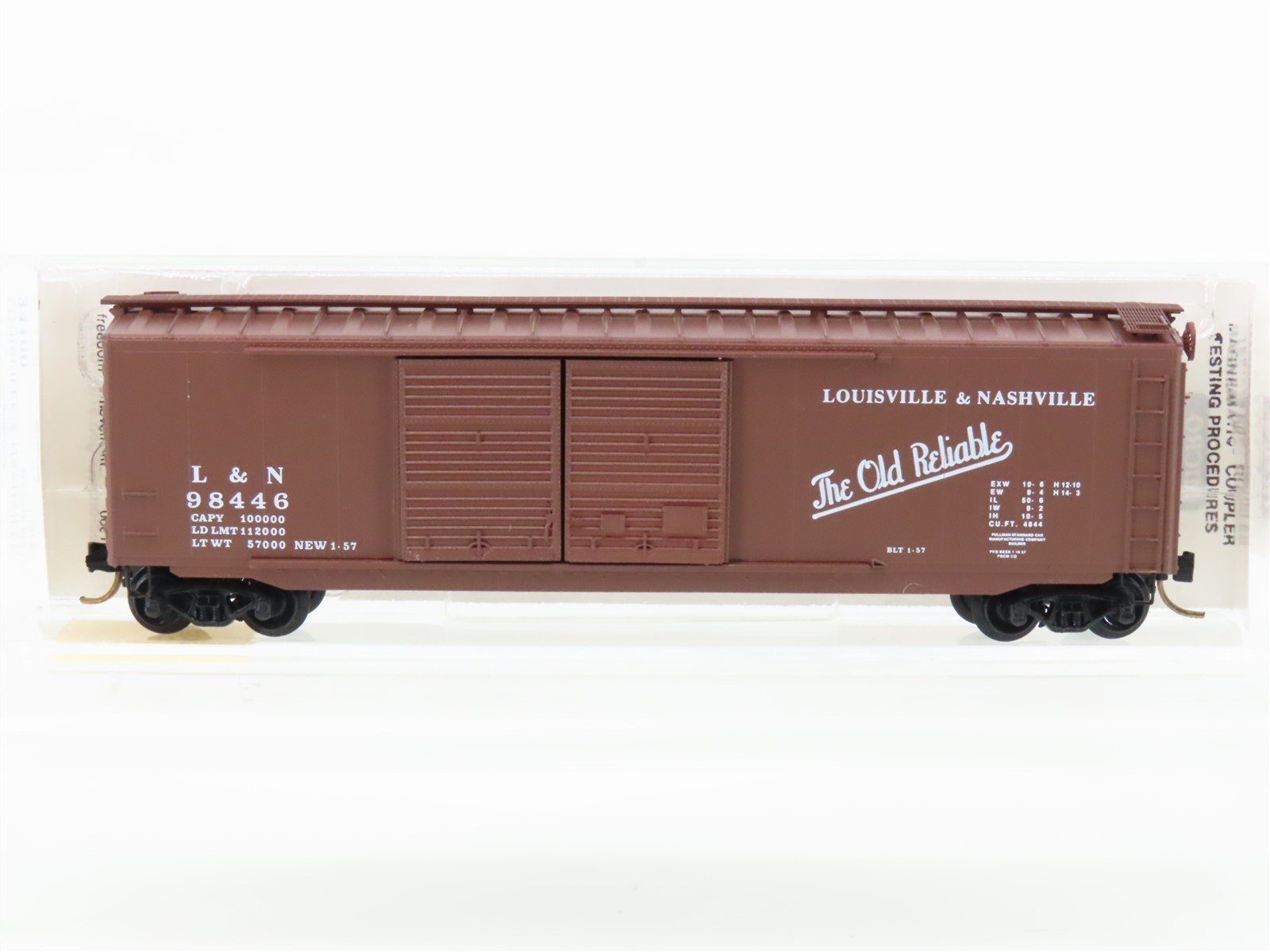 N Scale Micro-Trains 34100 L&N Louisville & Nashville 50' Standard Boxcar #98446