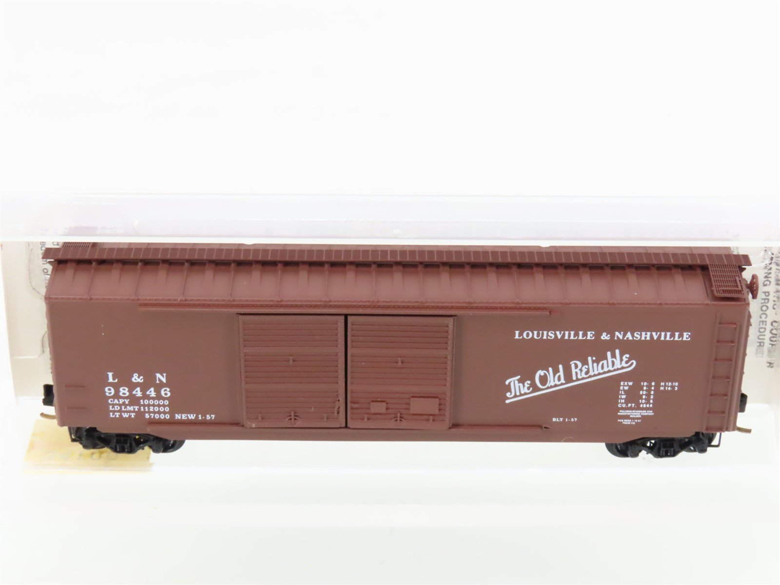 N Scale Micro-Trains 34100 L&N Louisville & Nashville 50' Standard Boxcar #98446