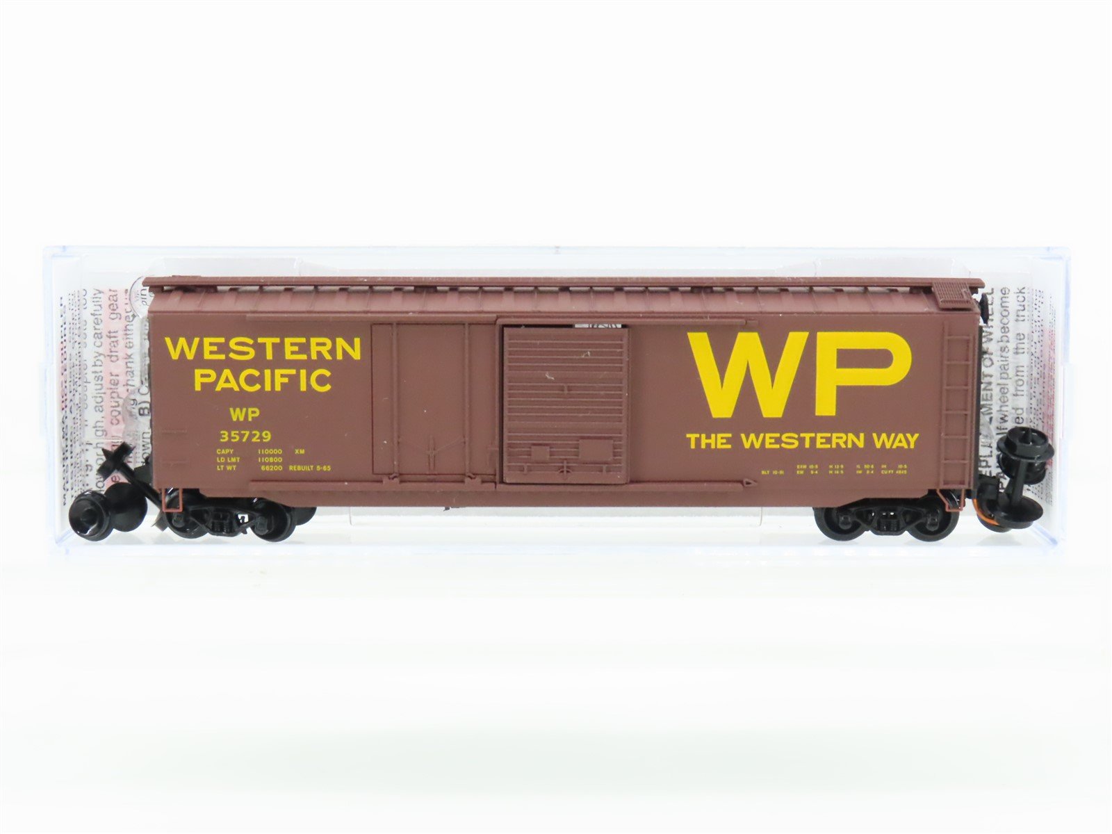 N Scale Micro-Trains MTL 03300180 WP Western Pacific Railroad 50' Box Car #35729