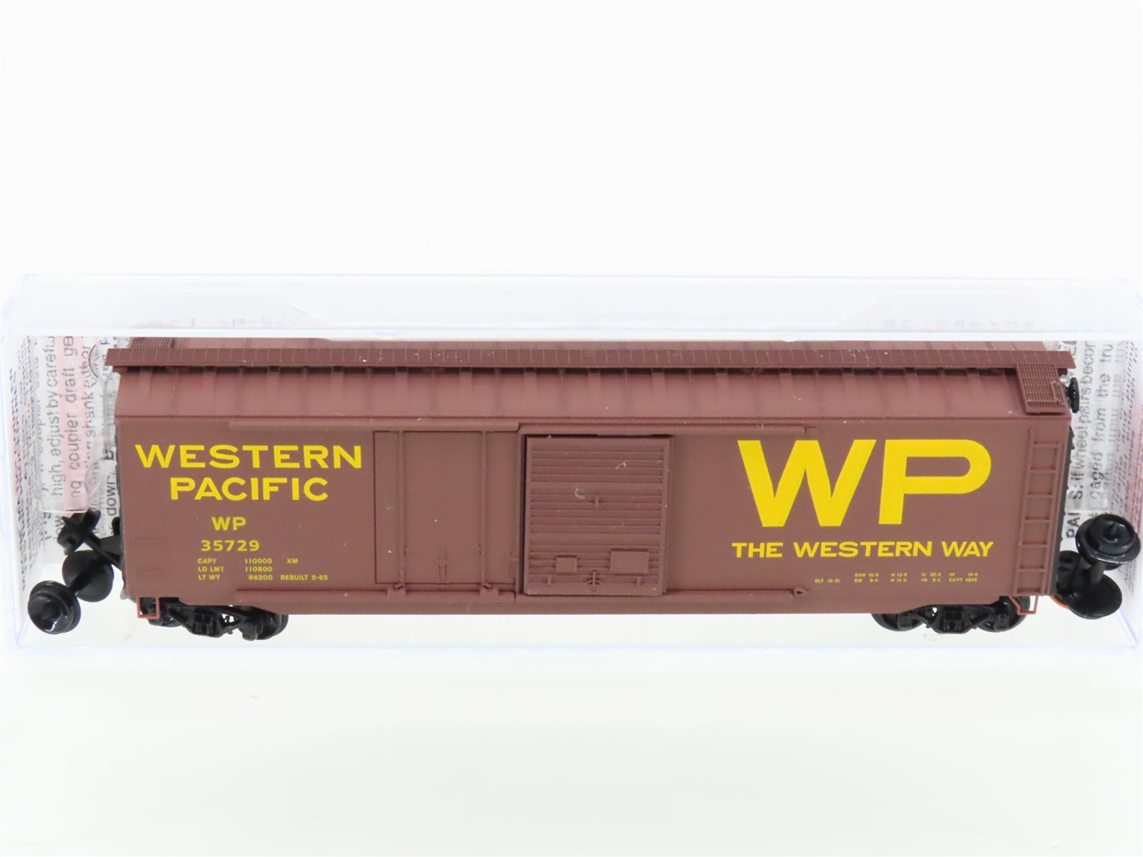 N Scale Micro-Trains MTL 03300180 WP Western Pacific Railroad 50' Box Car #35729