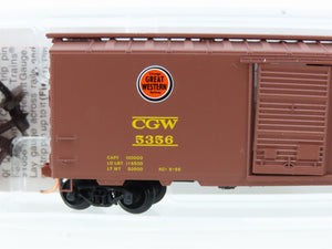 N Scale Micro-Trains MTL 02000736 CGW Chicago Great Western 40' Box Car #5356