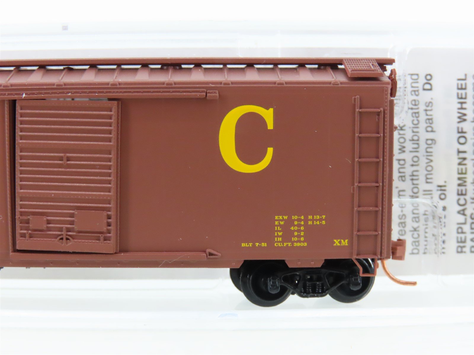 N Scale Micro-Trains MTL 02000736 CGW Chicago Great Western 40' Box Car #5356