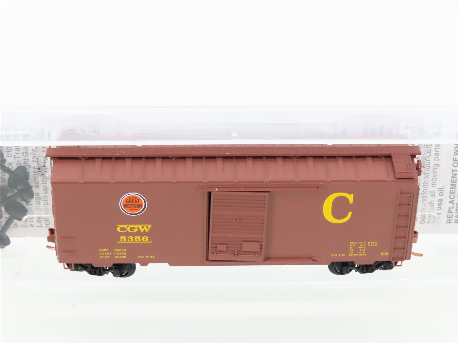 N Scale Micro-Trains MTL 02000736 CGW Chicago Great Western 40' Box Car #5356