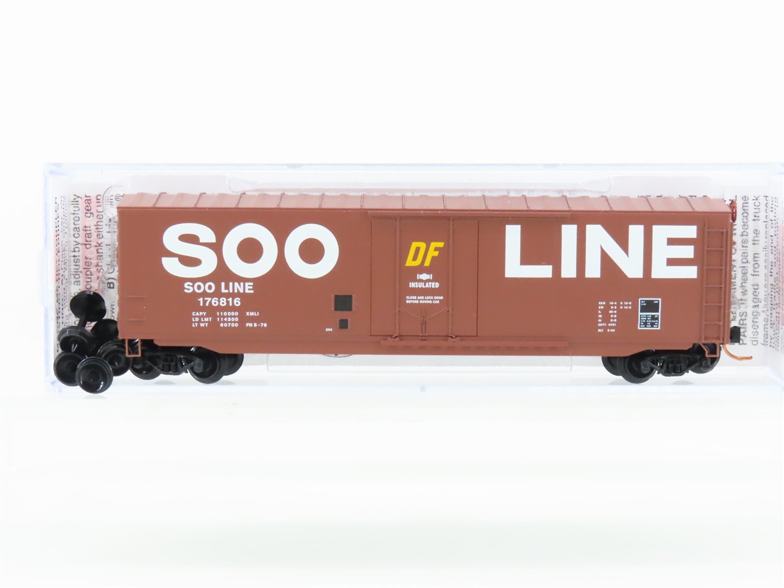N Scale Micro-Trains MTL 03800400 SOO Line 50' Plug Door Box Car #176816