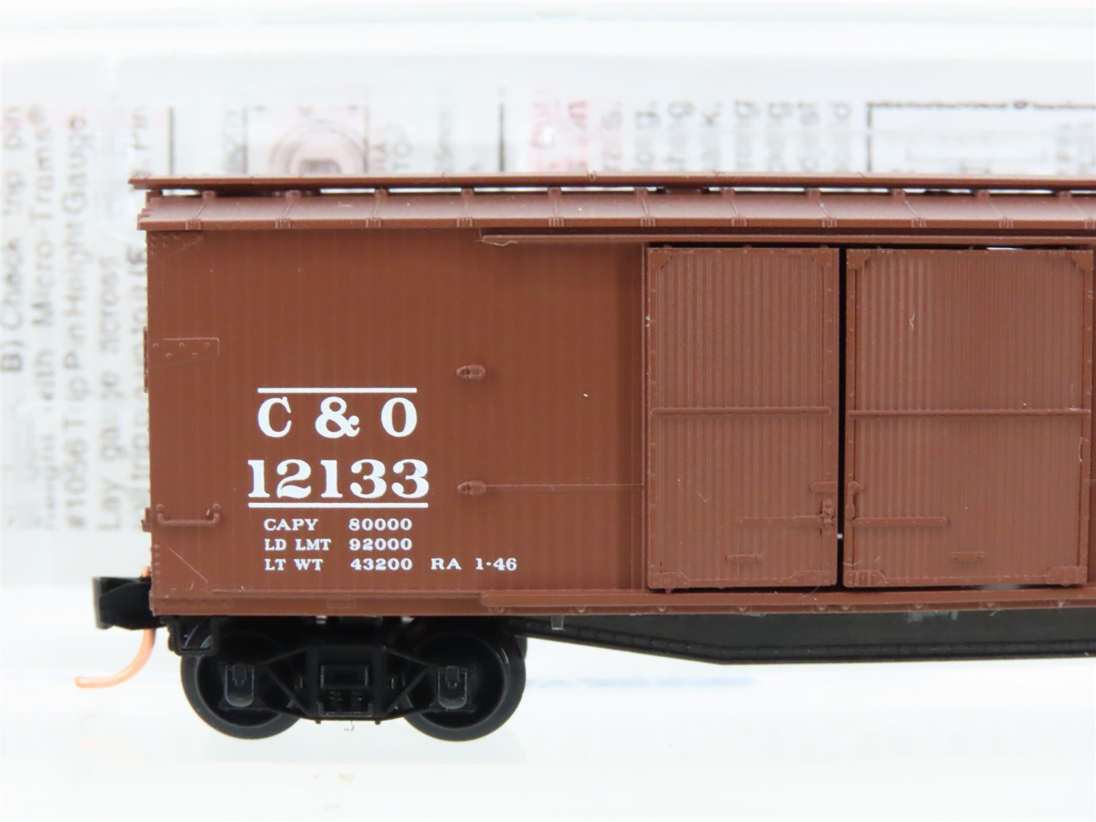 N Scale Micro-Trains MTL 43070 C&O Chesapeake & Ohio 40' Box Car #12133