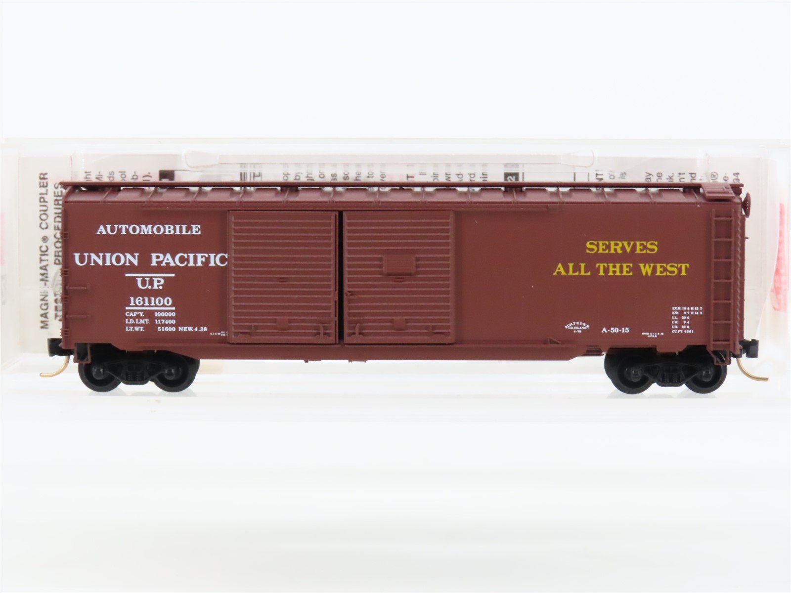 N Scale Micro-Trains MTL 78030 UP Union Pacific 50' Auto Box Car #161100