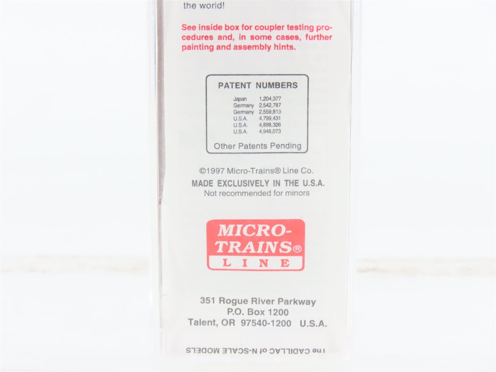 N Scale Micro-Trains MTL 78030 UP Union Pacific 50' Auto Box Car #161100